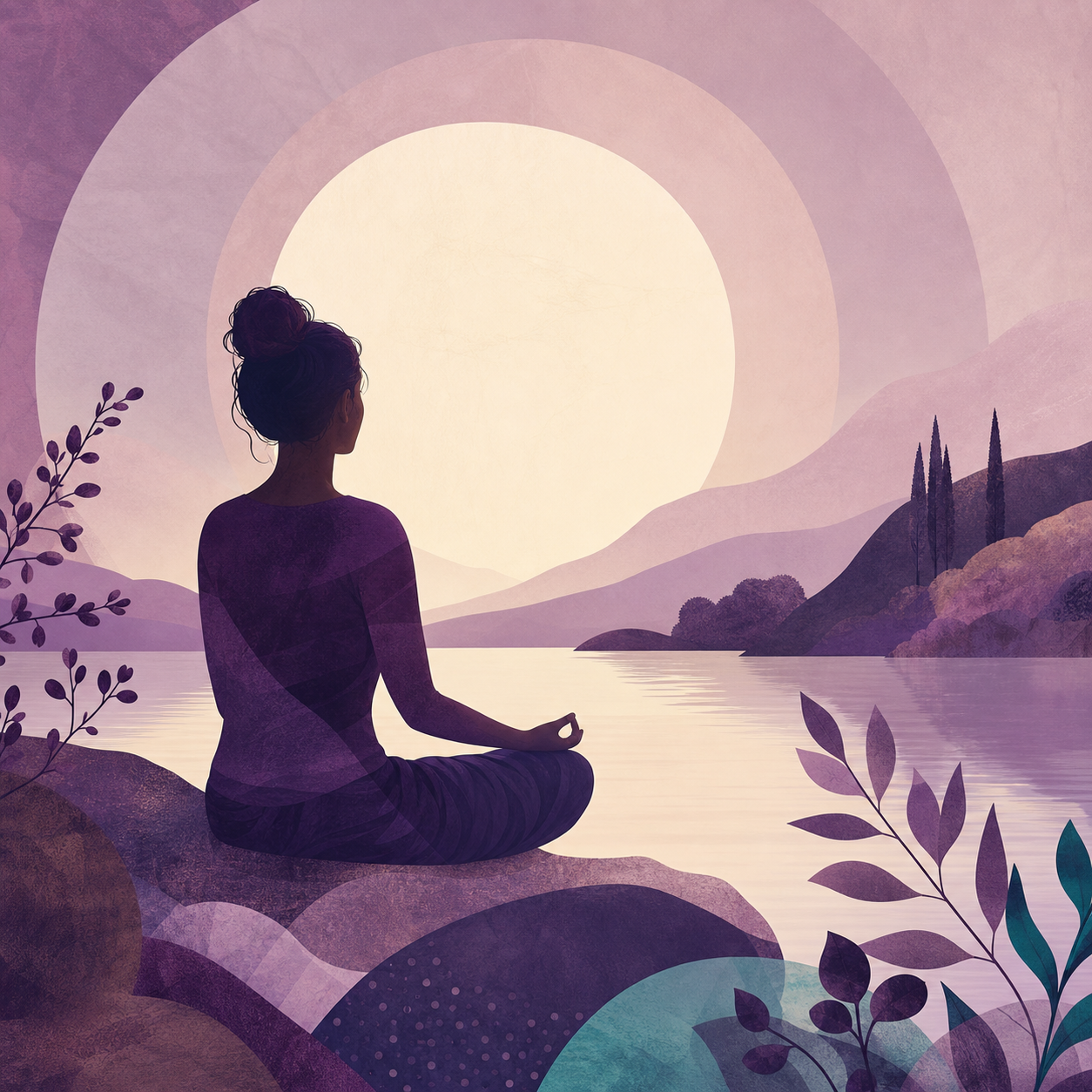 Ilustración del curso Conecta con tu interior y encuentra tu paz